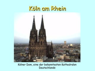 Köln am  Rhe in Kölner Dom , eine der bekanntesten Kathedralen Deutschlands 