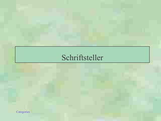 Schriftsteller 