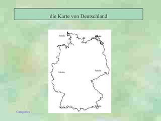 die Karte von Deutschland 