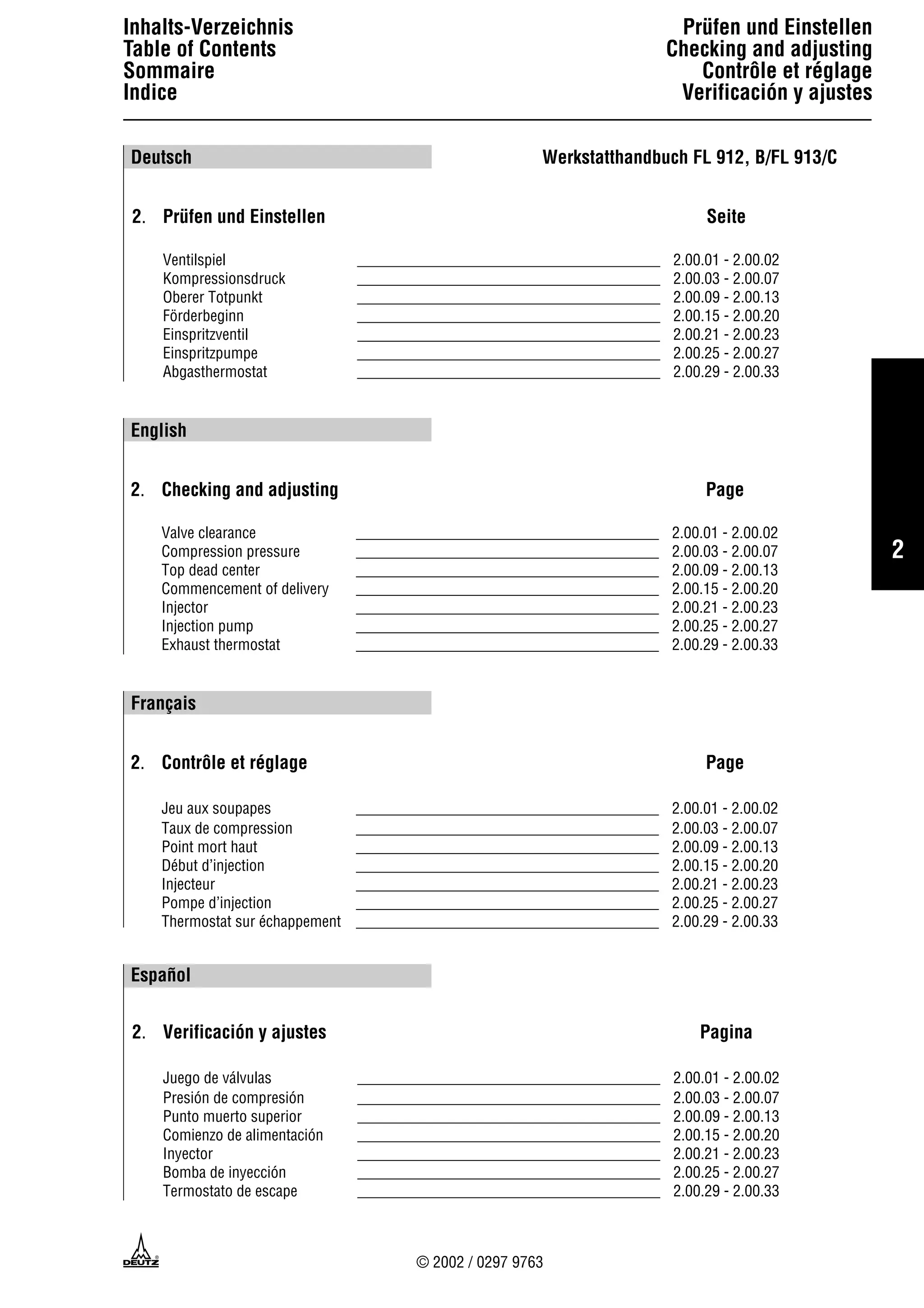 Deutz fahr 913 engine service repair manual
