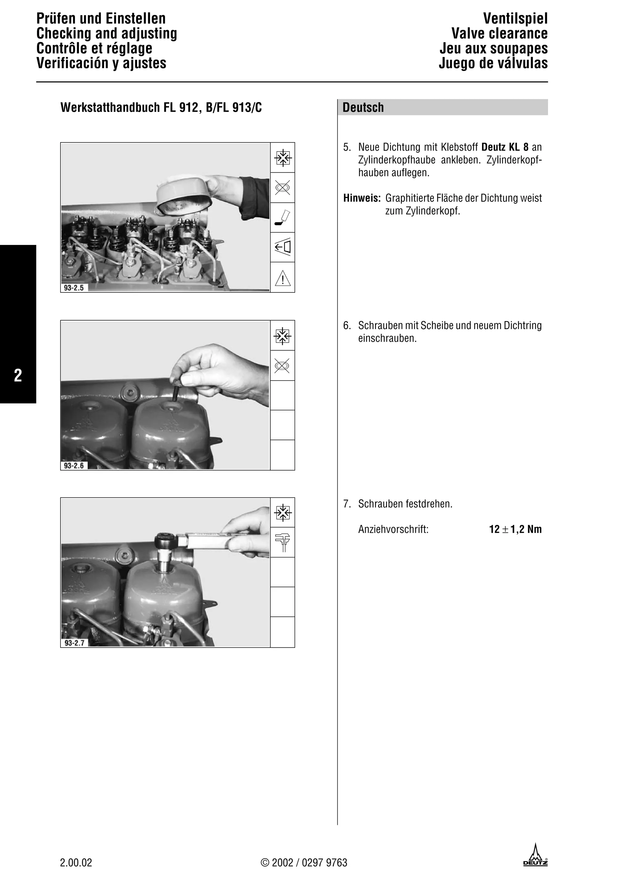 Deutz fahr 913 engine service repair manual