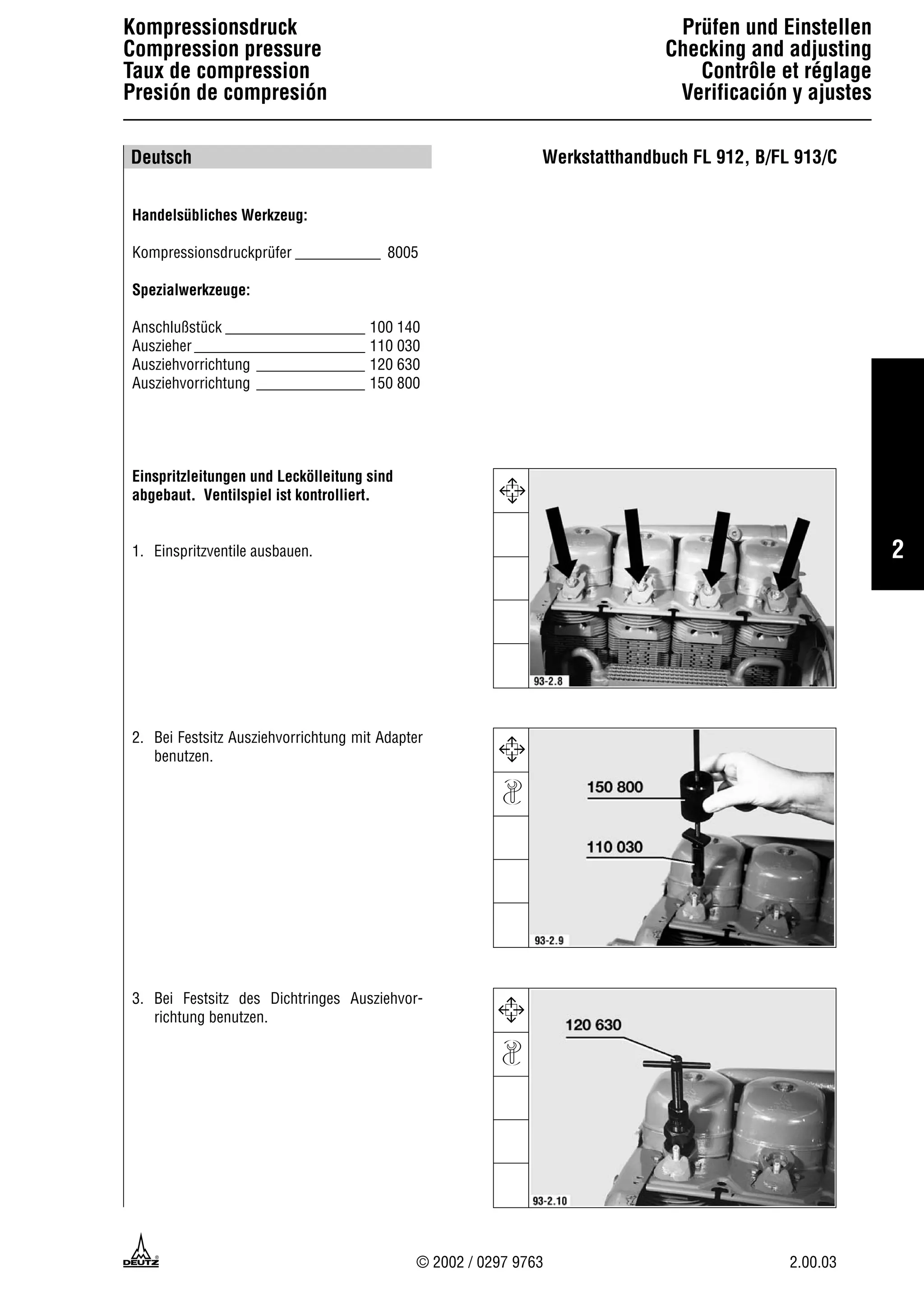 Deutz fahr 913 engine service repair manual