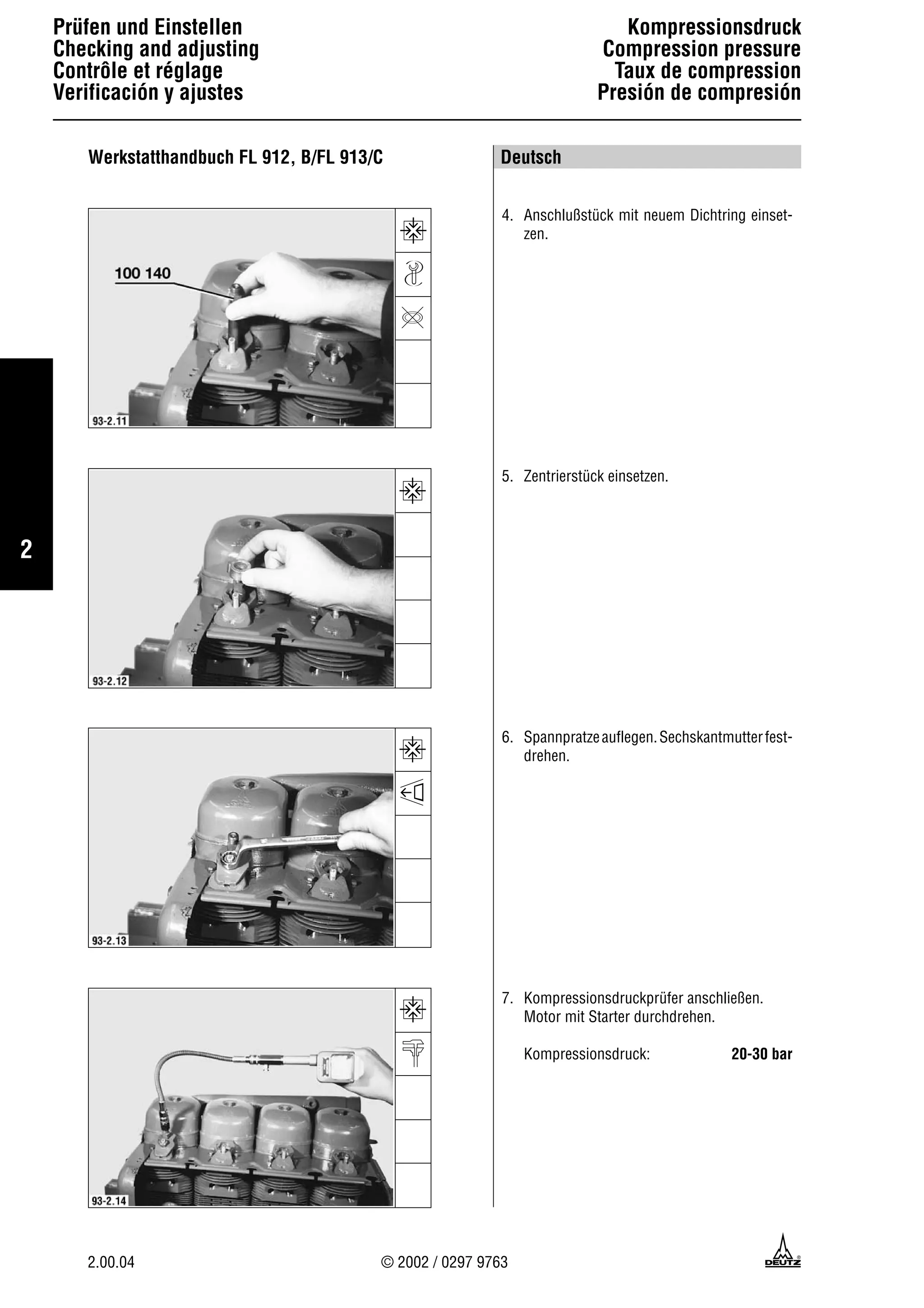 Deutz fahr 913 engine service repair manual