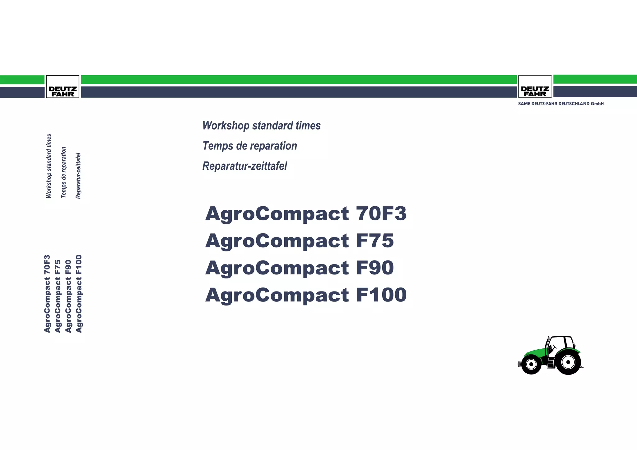 Deutz Fahr F100 Tractor Parts Catalogue Manual.pdf