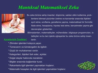 Görsel - Uzamsal Zeka  