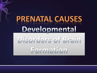 PRENATAL CAUSES
 