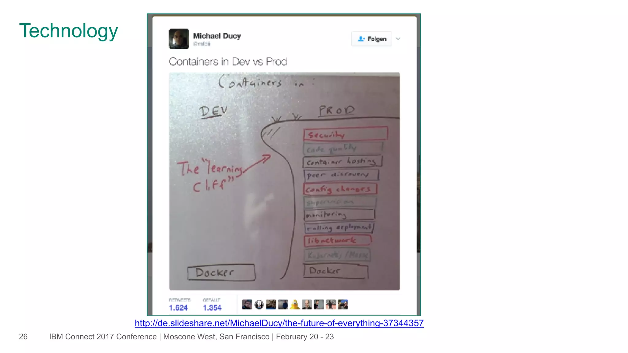 IBM Connect 2017 Conference | Moscone West, San Francisco | February 20 - 23
Technology
26
http://de.slideshare.net/MichaelDucy/the-future-of-everything-37344357
 