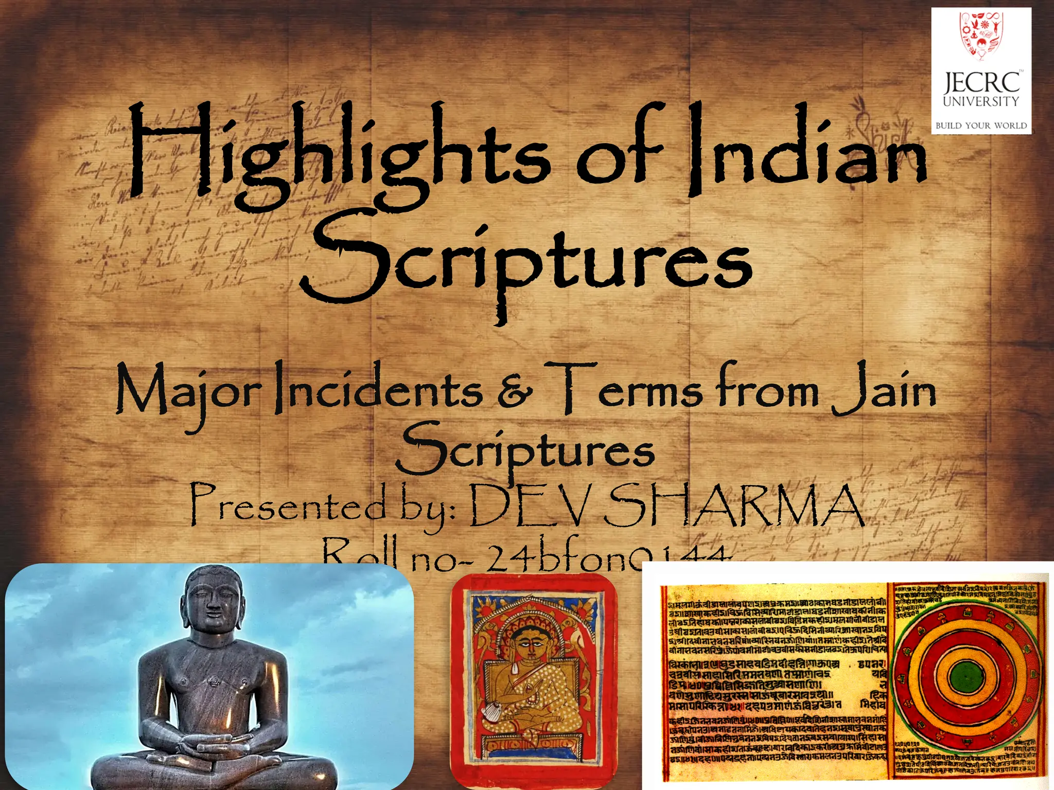 Highlights of Indian scriptures Jain dharma | PPT