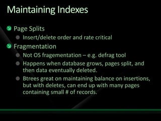 Dev Sql Indexing Strategies | PPT