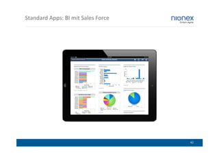 Standard Apps: BI mit Sales Force




                                    42
 