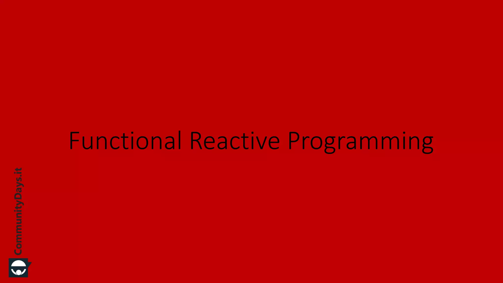 Functional Reactive Programming 