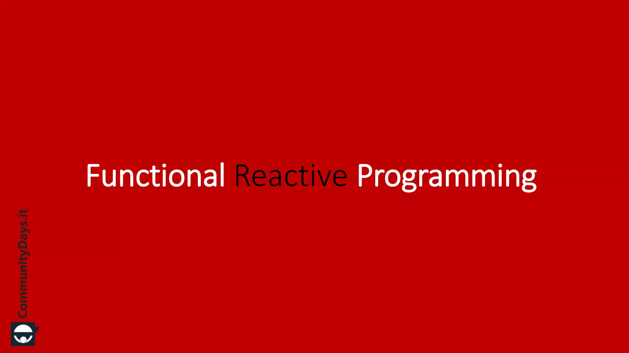Functional Reactive Programming | PPT