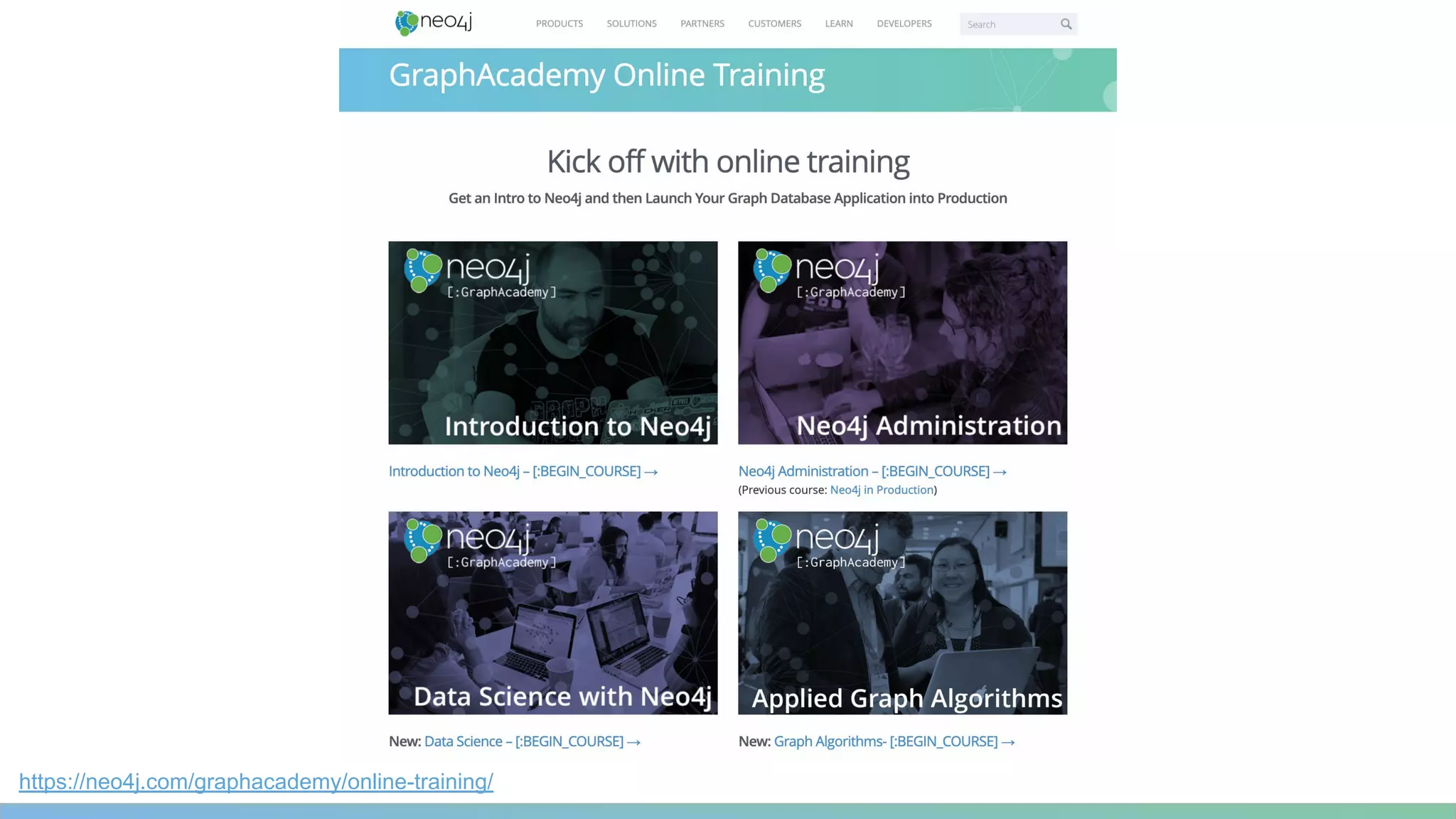 https://neo4j.com/graphacademy/online-training/
 
