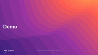 SUMMIT © 2019, Amazon Web Services, Inc. or its affiliates. All rights reserved.
Demo
 