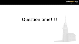 Question time!!!!
 
