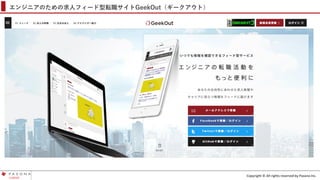 Copyright © All rights reserved by Pasona Inc.
エンジニアのための求人フィード型転職サイトGeekOut（ギークアウト）
 