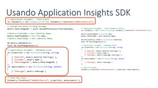 Usando Application Insights SDK
 