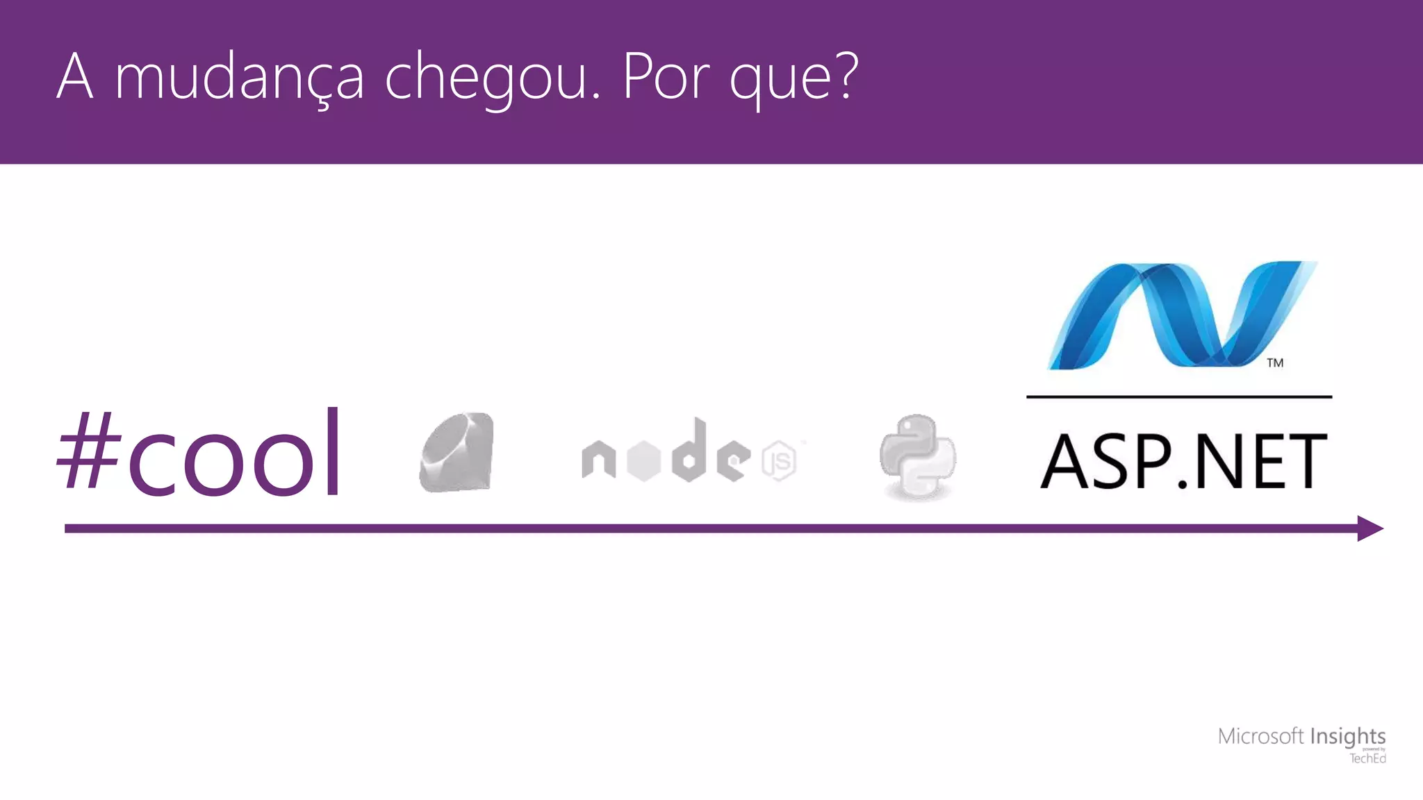 A mudança chegou. Por que? #cool 