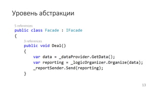 Уровень абстракции 
13 
 