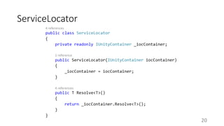 ServiceLocator 
20 
 