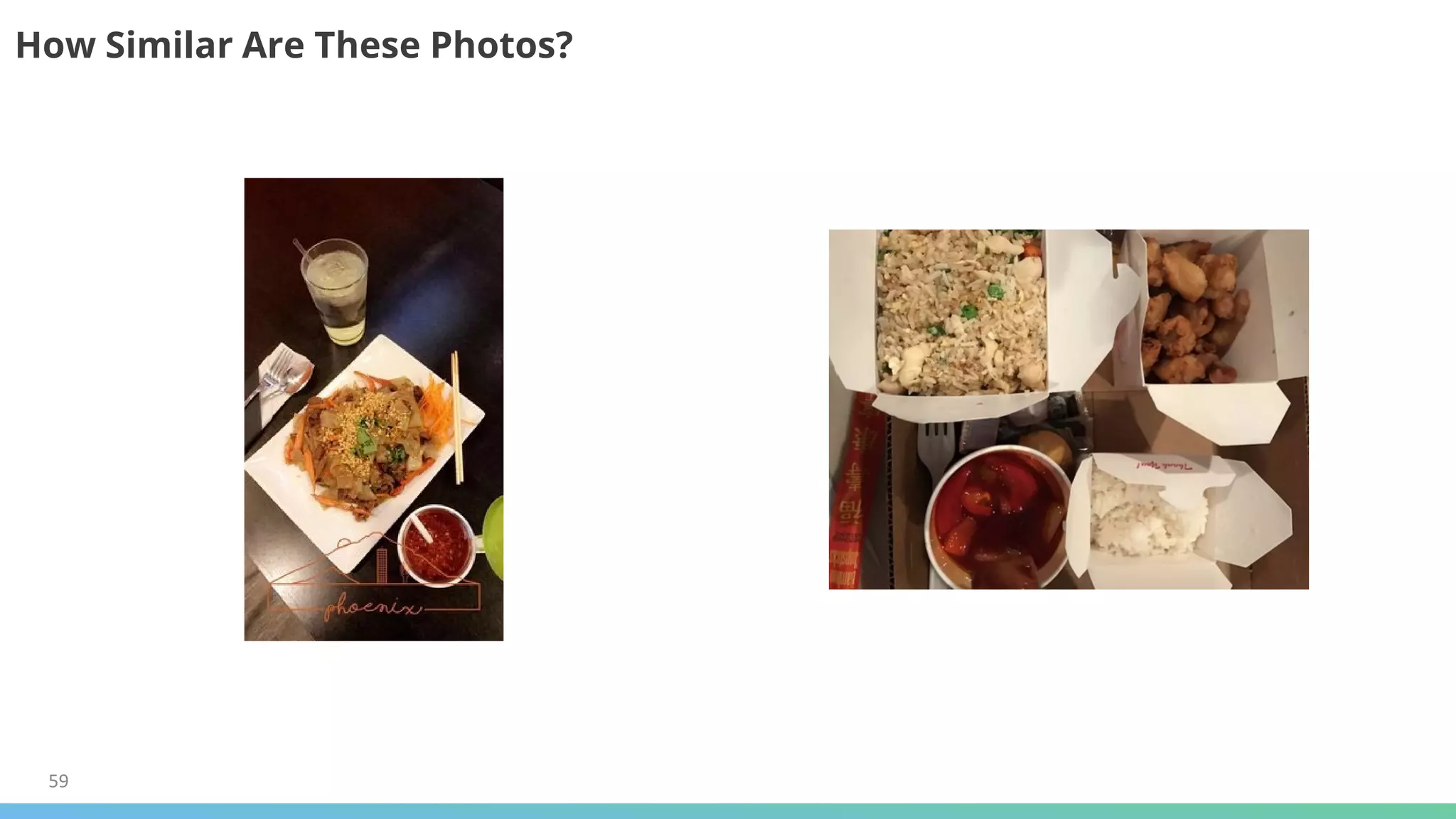 59
How Similar Are These Photos?
 