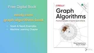 Free Digital Book
neo4j.com/
graph-algorithms-book
• Spark & Neo4j Examples
• Machine Learning Chapter
 