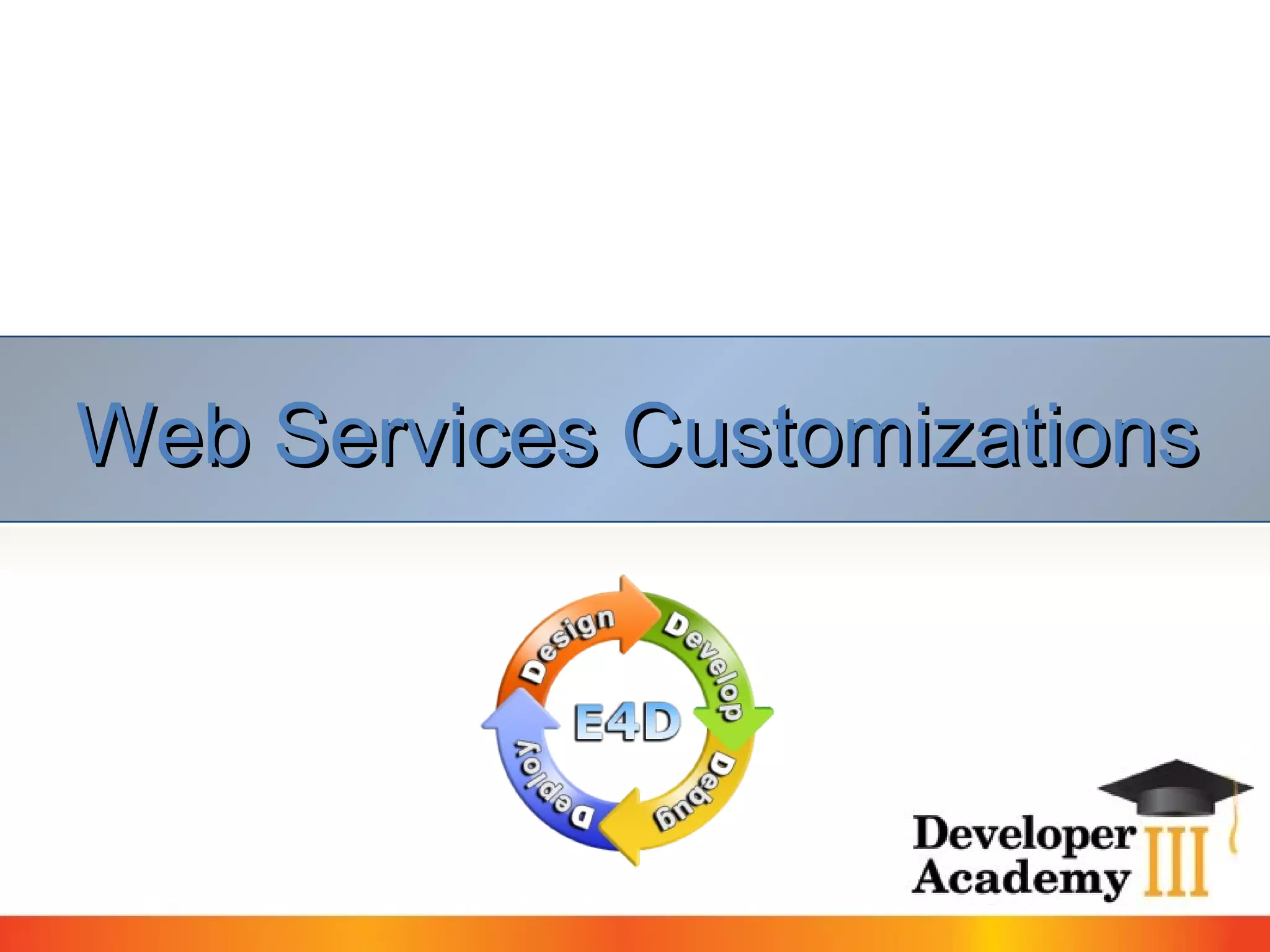 Web Services Customizations 