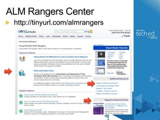 ALM Rangers Centerhttp://tinyurl.com/almrangers