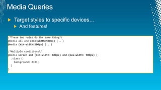 CSS3 TechniquesYou can use today