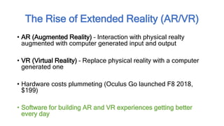 Building AR and VR Experiences for Web Apps with JavaScript | PPT