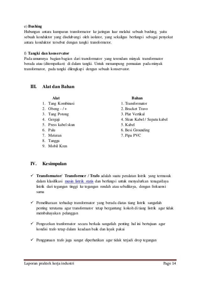Contoh Laporan Pkl Jaringan Distribusi
