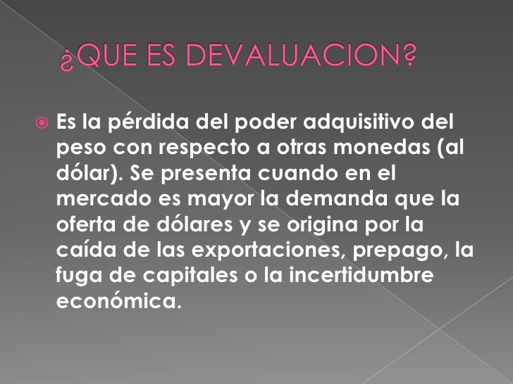 Devaluacion