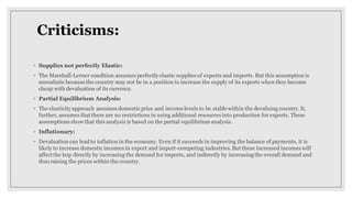 Devaluation Marshall Learner Approach