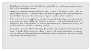 Devaluation Marshall Learner Approach