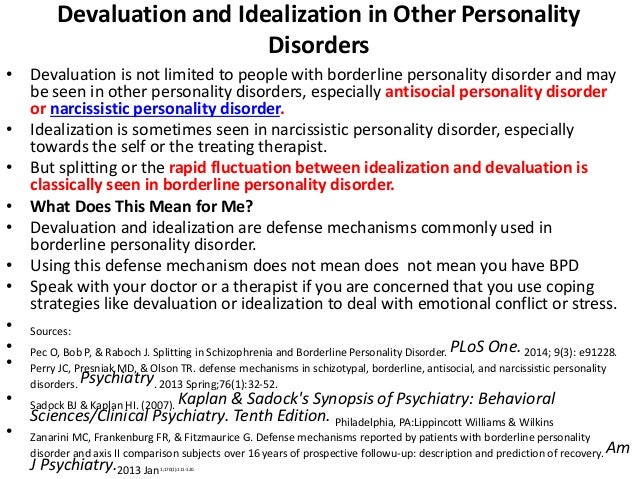 Devaluation And Idealization In Borderline Personality
