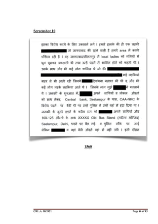 Screenshot 10
 
CRL.A. 90/2021 Page ! of !
46 83
1560
Signed By:SUNITA RAWAT
Location:
Signing Date:15.06.2021
10:30:51
Signature Not Verified
 