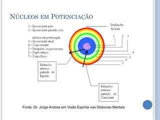 NÚCLEOS EM POTENCIAÇÃO
Fonte: Dr. Jorge Andrea em Visão Espírita nas Distonias Mentais
 