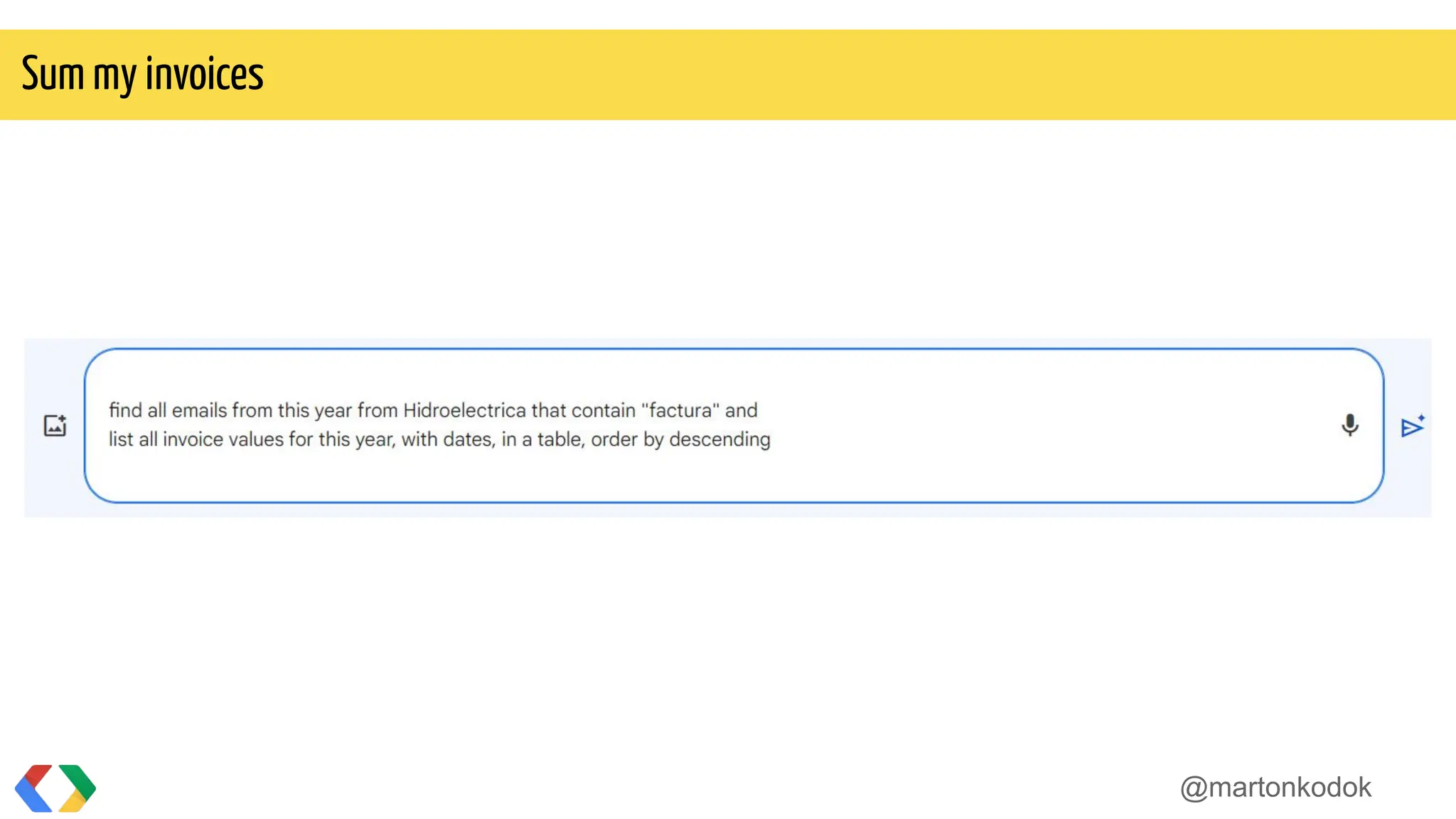 @martonkodok
Sum my invoices
 