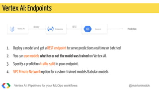 DevBCN Vertex AI - Pipelines for your MLOps workflows | PDF