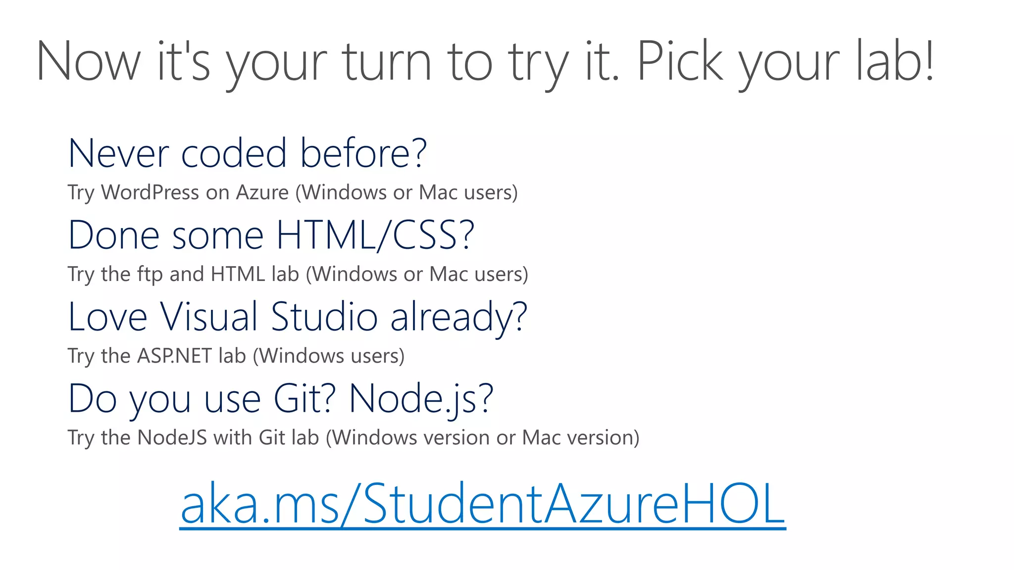 aka.ms/StudentAzureHOL
 