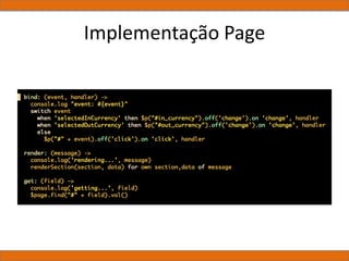 Implementação Page
 