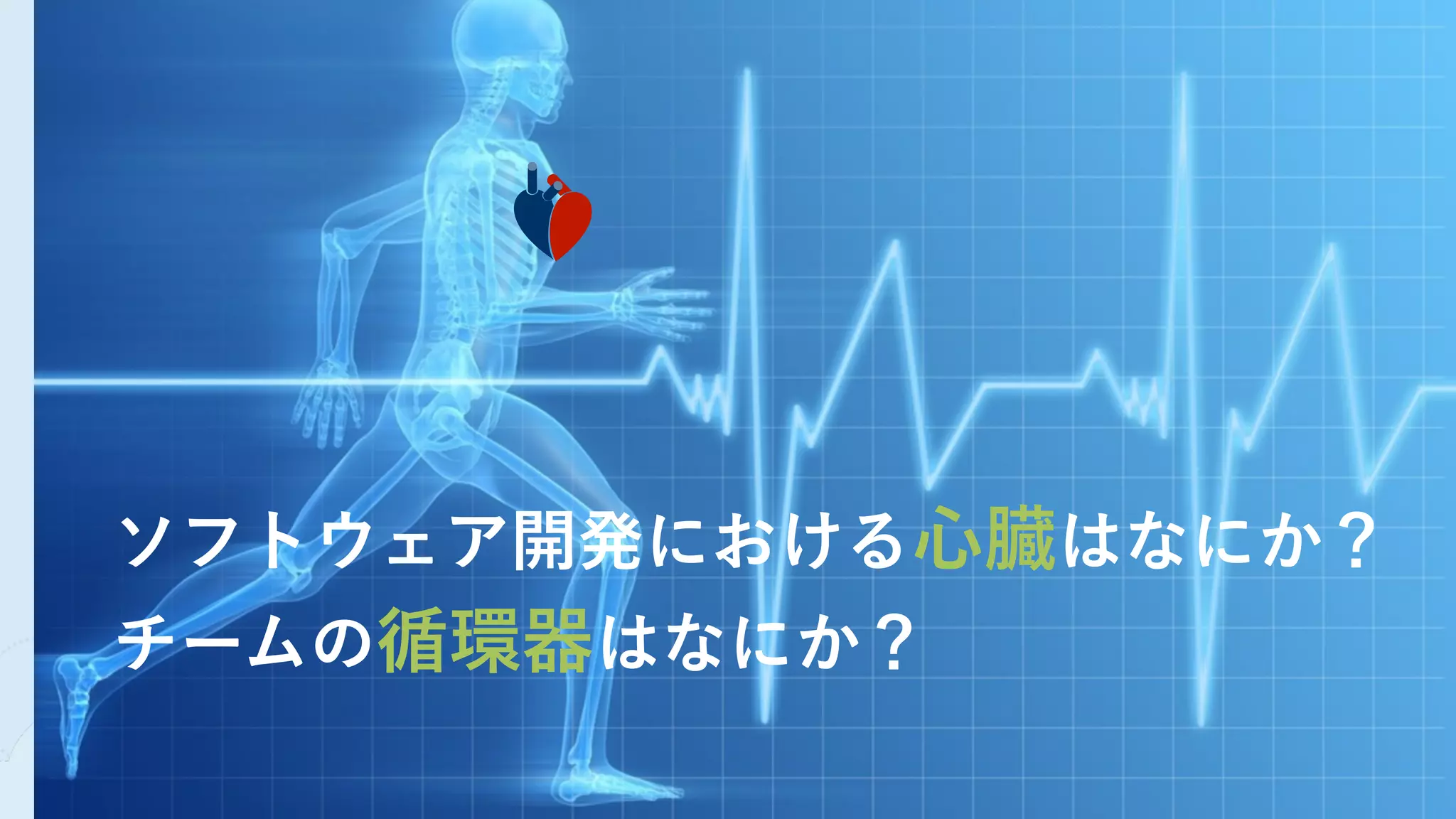 習
慣
ソフトウェア開発における心臓はなにか？
チームの循環器はなにか？
 
