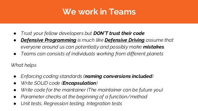 Code - Fu: Defensive Programming