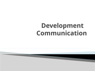 Developmental communication presentationpptx | PPTX