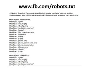 www.fb.com/robots.txt 
 