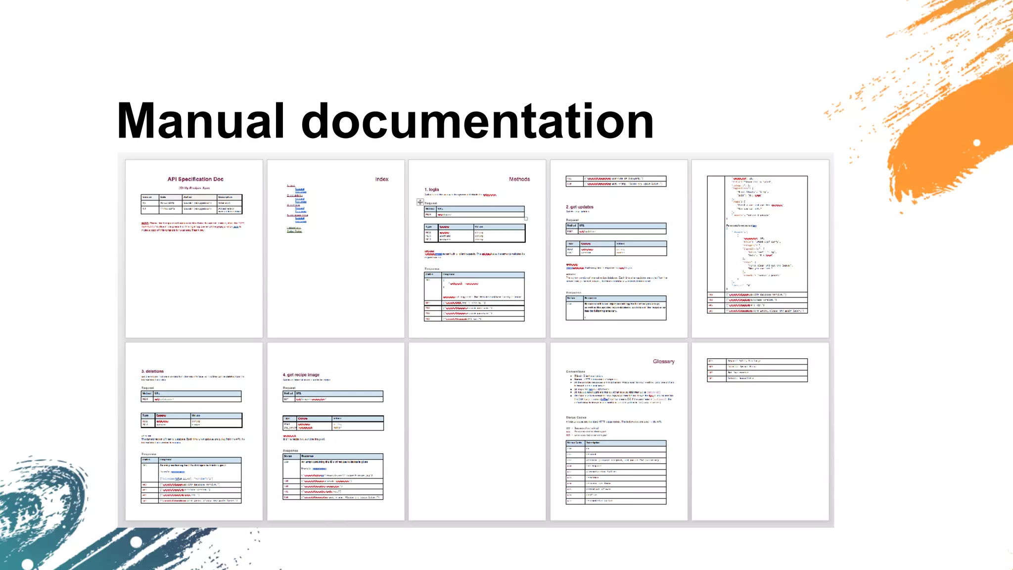Manual documentation
 
