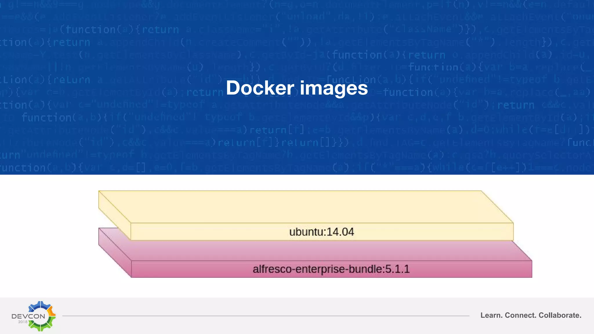 Learn. Connect. Collaborate.
Docker images
 