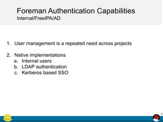 Foreman Single Sign-On Made Easy with Keycloak | PDF