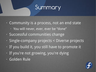 Community Over Code: How to Build a Successful Project | PDF