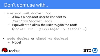 Rootless Containers